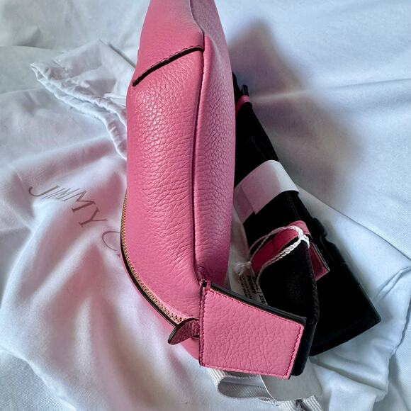 Jimmy Choo “CHOO” Peony Pink Leather Bumbag purse - Picture 4 of 12